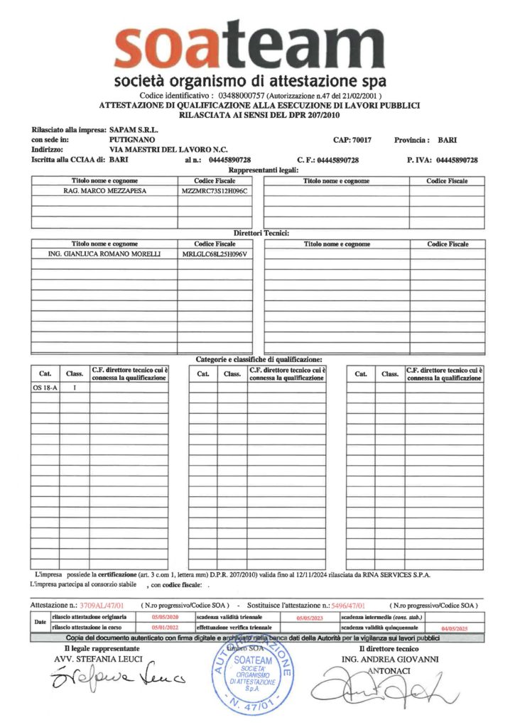 ATTESTATO SOA 3609AL Firmato